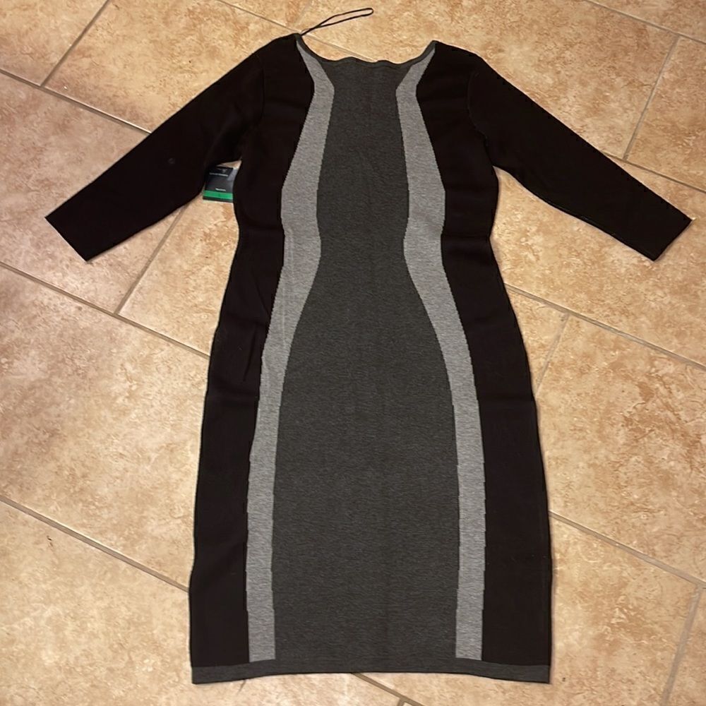 Black & Gray sweater dress - Picture 2 of 3